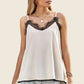Eyelash Lace Trim Cami Tank