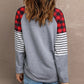 HAPPY EASTER Mixed Print Long Sleeve Top