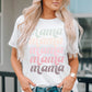 MAMA Graphic Contrast Tee Shirt