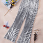 Sequin High Waist Flared Pants