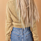 Mixed Knit Button Down Cardigan with Pockets