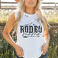 JUST A RODEO MAMA Graphic Distressed Tank