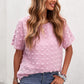 Swiss Dot Round Neck Blouse