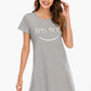 Animal Graphic Round Neck T-Shirt Dress