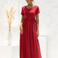 Short Sleeve Round Neck Maxi Dress