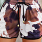 Printed Drawstring Waist Shorts with Pockets