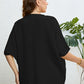 Plus Size Seam Detail Half Sleeve Top