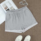 Drawstring Waist Cuffed Shorts