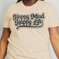 Simply Love Full Size HAPPY MIND HAPPY LIFE Graphic Cotton Tee