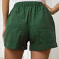 Drawstring Elastic Waist Pocket Shorts