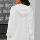 Drawstring Detail Hooded Sweater with Kangaroo Pocket