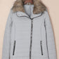 Faux Fur Trim Puffer Jacket