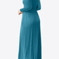 Round Neck Empire Waist Pocket Dress