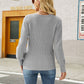 Long Sleeve Rib-Knit Sweater