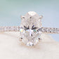 14K White Gold 2.5 Carat Moissanite 4-Prong Ring