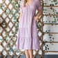 HEYSON Lilac Breeze Gauze Button Front Midi Dress