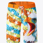 Full Size Mixed Print Lace-Up Shorts