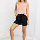 Zenana Find Your Path Full Size Sleeveless Striped Top