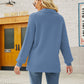 Horizontal Ribbing Johnny Collar Sweater