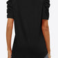 V-Neck Puff Sleeve Tee