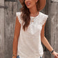 Sleeveless Eyelet Tank Top