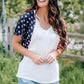 US Flag V-Neck Tee Shirt