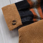 Color Block Corduroy Dropped Shoulder Jacket