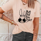 Easter Rabbit Graphic Round Neck Tee Shirt