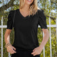 Puff Sleeve V-Neck Tee