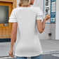 Tie Neck Layered Flutter Sleeve Top