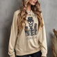 Halloween Skeleton Graphic Dropped Shoulder Sweatshirt
