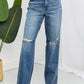 Judy Blue Becka Full Size Mid Rise Straight Jeans