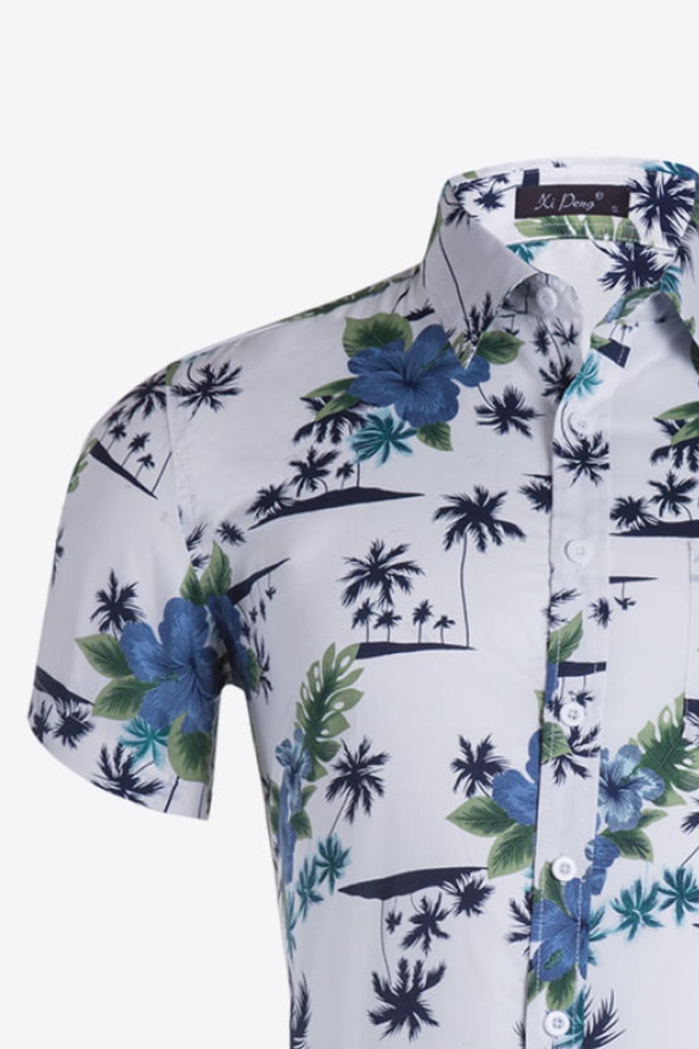 Printed Button-Up Vacation Shirt