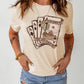 Poker Graphic Round Neck T-Shirt
