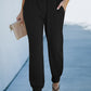 Wide Waistband Pocketed Joggers