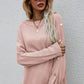 Button Detail Boat Neck Sweater
