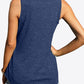 Curved Hem Square Neck Tank