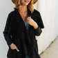 Sherpa Lining Waffle-Knit Open Front Jacket