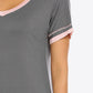 Contrast Trim V-Neck Night Dress
