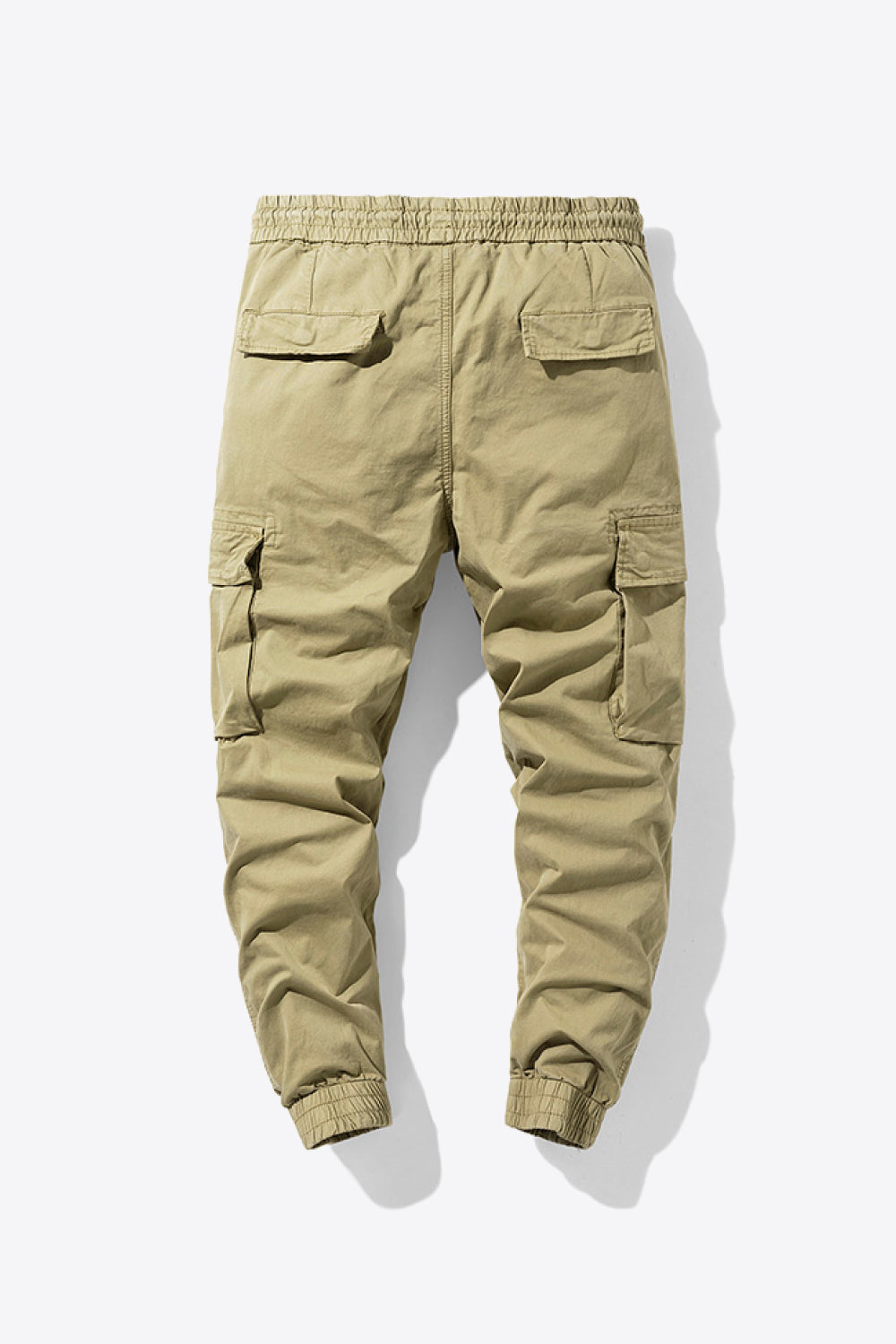 Drawstring Elastic Waist Cargo Joggers