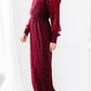 Rhinestone Surplice Split Maxi Dress