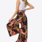 Floral Tie-Waist Tiered Culottes