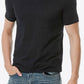 Notched Neck Short Sleeve Tee