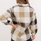Plaid Brushed Button-Up Shacket