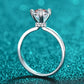 Pleasant Surprise 925 Sterling Silver 1 Carat Moissanite Ring