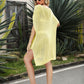 Openwork Side Slit Cover-Up Dress