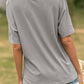 Color Block V Neck Tee