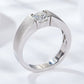 925 Sterling Silver I Carat Moissanite Ring