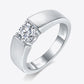 925 Sterling Silver I Carat Moissanite Ring