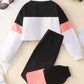 Kids Graphic Cropped Sweatshirt and Joggers Set